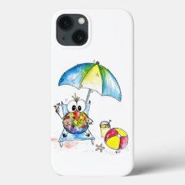 Niedlicher Whimsical Bird am Strand Case-Mate iPhone Hülle