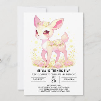 Niedlicher Whimsical Deh Digital Geburtstag Einladung