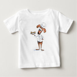 Niedlicher Whimsical Dog Koch Baby T-shirt