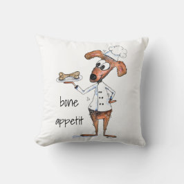 Niedlicher Whimsical Dog Koch Kissen