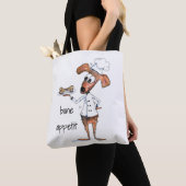 Niedlicher Whimsical Dog Koch Tasche (Von Nahem)
