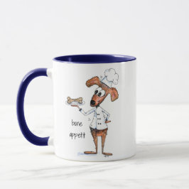 Niedlicher Whimsical Dog Koch Tasse