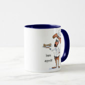 Niedlicher Whimsical Dog Koch Tasse (VorderseiteRechts)