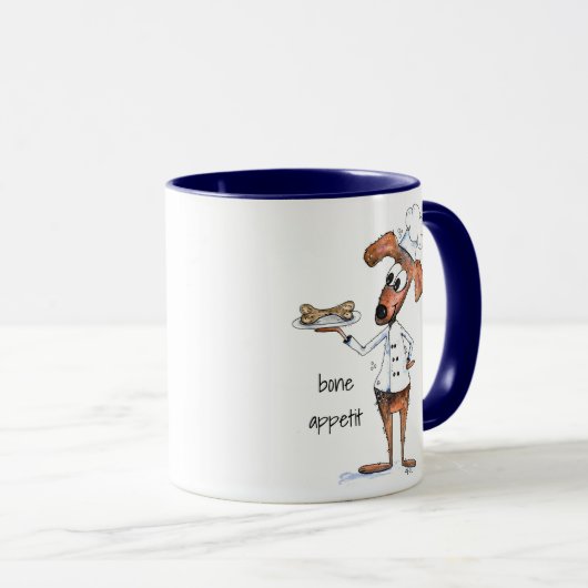 Niedlicher Whimsical Dog Koch Tasse (VorderseiteRechts)