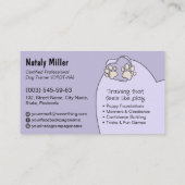Niedlicher Whimsical Dog Trainer Visitenkarte (Rückseite)