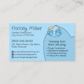 Niedlicher Whimsical Dog Trainer Visitenkarte (Rückseite)