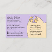 Niedlicher Whimsical Dog Trainer Visitenkarte (Rückseite)