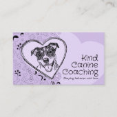 Niedlicher Whimsical Dog Trainer Visitenkarte (Vorderseite)