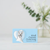 Niedlicher Whimsical Dog Trainer Visitenkarte (Stehend Vorderseite)
