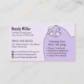 Niedlicher Whimsical Dog Trainer Visitenkarte (Rückseite)