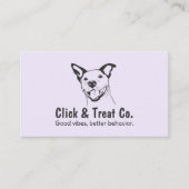 Niedlicher Whimsical Dog Trainer Visitenkarte (Vorderseite)
