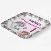 Niedlicher Whimsical Floral Sea Lion Girly Kinderg Pappteller (Gewinkelt)