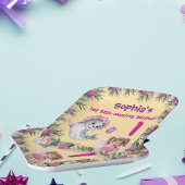 Niedlicher Whimsical Floral Sea Lion Girly Kinderg Pappteller