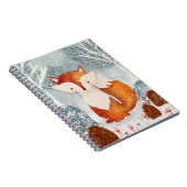 Niedlicher Whimsical Fox im WaldNotebook Notizblock (Rechte Seite)