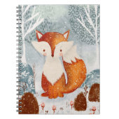 Niedlicher Whimsical Fox im WaldNotebook Notizblock (Vorderseite)
