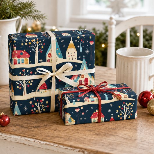 Niedlicher Whimsical Fun & Festivals Geschenkpapier