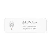 Niedlicher Whimsical Girl Odd Socks Hat Cartoon (Vorne)