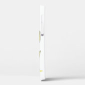 Niedlicher Whimsical Green Frosch unter einer rote Case-Mate iPhone Hülle (Rückseite / Links)