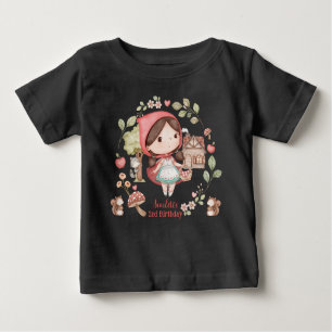 Niedlicher Whimsical Kleiner Rotkäppchen Geburtsta Baby T-shirt