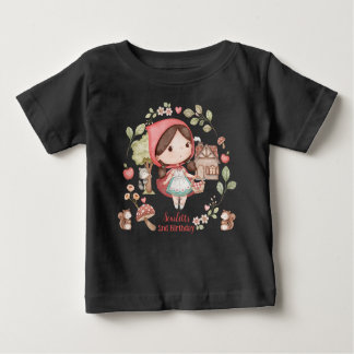 Niedlicher Whimsical Kleiner Rotkäppchen Geburtsta Baby T-shirt