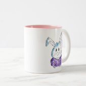 Niedlicher Whimsical Little Bunny Zweifarbige Tasse (VorderseiteRechts)