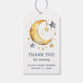 Niedlicher whimsical moon & stars Kinderdusche dan Geschenkanhänger