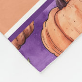 Niedlicher Whimsical Pumpkin Name Fleece Blanket (Ecke)