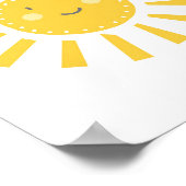 Niedlicher Whimsical Sun Sunshine Poster (Ecke)