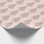 Niedlicher Whimsical Vintage Weihnachtspastete Pin Geschenkpapier (Ecke)