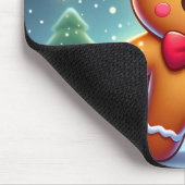 Niedlicher Whimsical Weihnachten/Winter Lebkuchen Mousepad (Ecke)