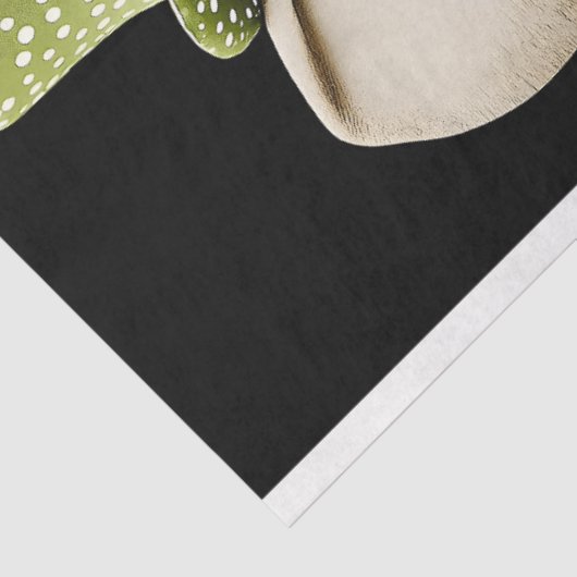 Niedlicher WhimsikalElefant in Hut AS9-Decoupage Seidenpapier (Ausschnitt)