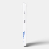 Niedlicher Whimsikaler Hund auf der Surfboard Case-Mate iPhone Hülle (Rückseite / Links)