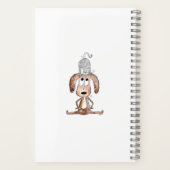 Niedlicher Whimsikaler Hund mit Katze auf seinem K Notizblock (Rückseite)