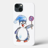 Niedlicher Whimsikaler Pinguin mit Lollipop Case-Mate iPhone Hülle (Rückseite)