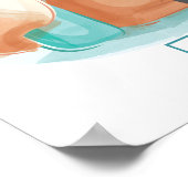 Niedlicher Whimsikbrief F Fox Poster (Ecke)