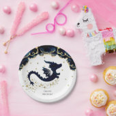 Niedlicher Whimsikdrache Geburtstag Pappteller (Party)