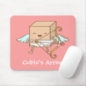 Niedlicher Whimsikkubischer Cupid Arrow Funny Pub Mousepad (Mit Mouse)