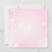 Niedlicher Whimsikrosa Fluffy Bird Mairtale Dankeskarte (Rückseite)