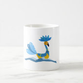 Niedlicher Whimsikvogel schwimmt im Wasser Kaffeetasse (Mittel)