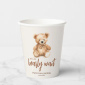 Niedlicher Whimsischer Bär Pappbecher (Vorderseite)