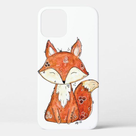 Niedlicher Whimsischer Fox Case-Mate iPhone Hülle (Rückseite)