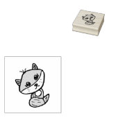 Niedlicher Whimsischer Fox Gummistempel (Stempel)