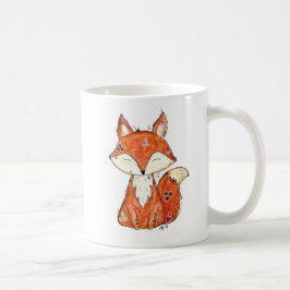 Niedlicher Whimsischer Fox Kaffeetasse
