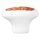 Niedlicher Whimsischer Fox Keramikknauf (Seitenansicht)