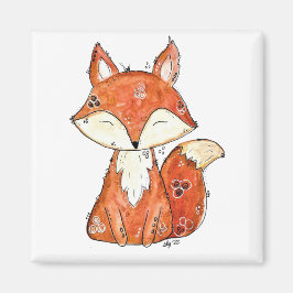 Niedlicher Whimsischer Fox Magnet