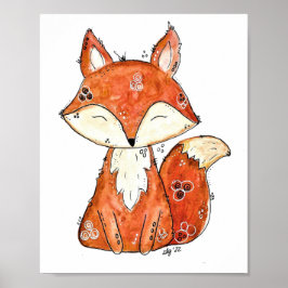 Niedlicher Whimsischer Fox Poster