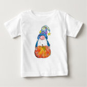 Niedlicher Whimsischer Herbstgnome mit Pumpkin Baby T-shirt (Vorderseite)