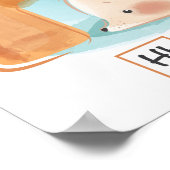  Niedlicher Whimsischer Igel Alphabet Poster (Ecke)