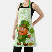 Niedlicher/whimsischer Leprechaun St. Patrick's Da Schürze (InSitu)