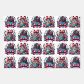Niedlicher Whimsischer Personalisierter Cupcake Ge Geschenkpapier Set (Vorderseite 3)